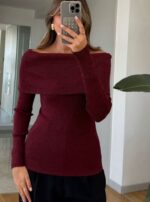 Burgundy Blouse