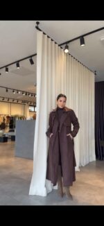 Brown Long Trench Coat